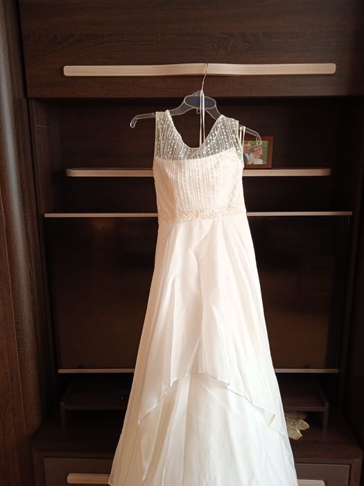 Suknia ślubna  z butami