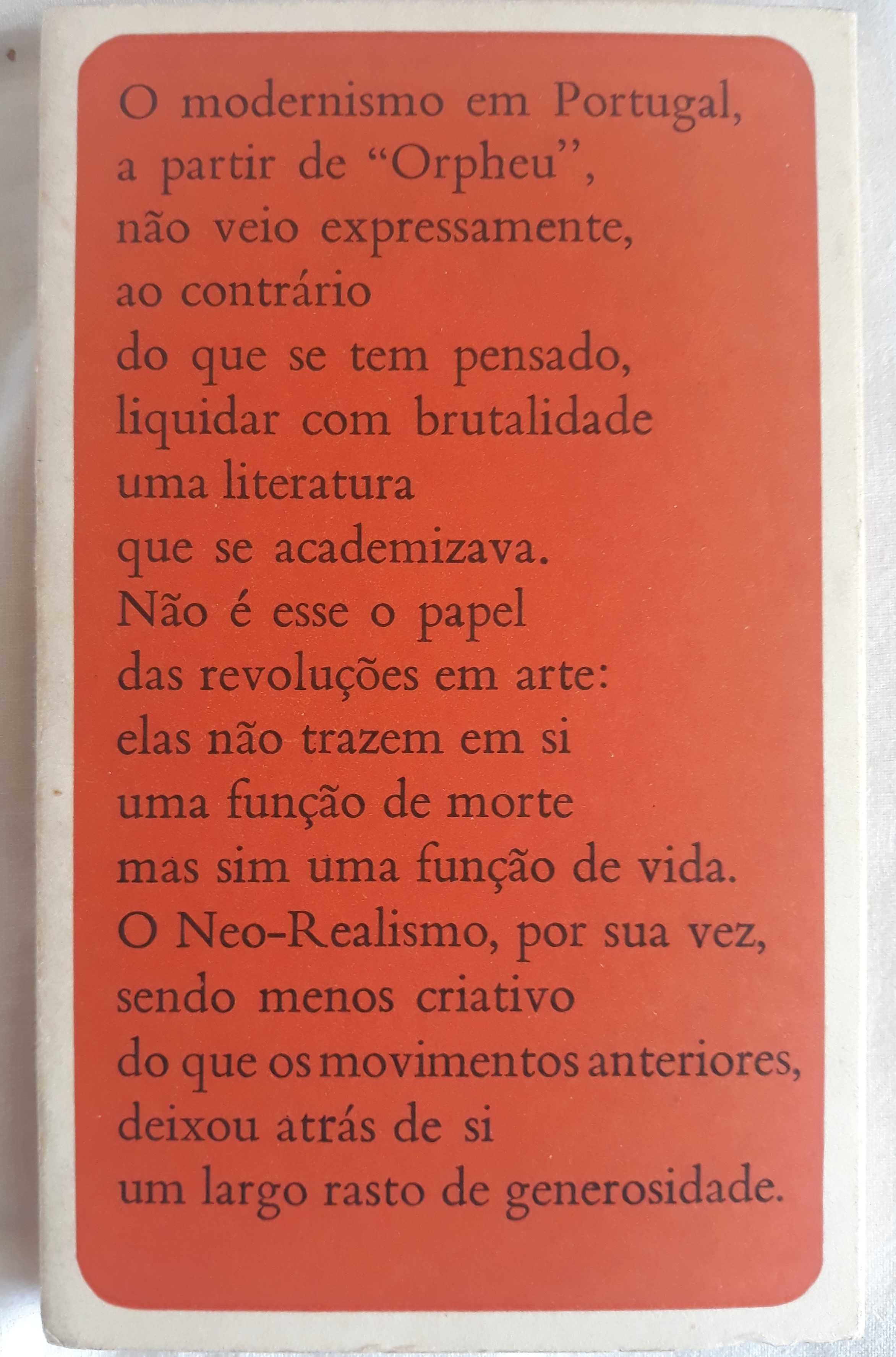 Do “Orpheu” ao Neo-Realismo, Eugénio Lisboa
