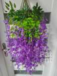 Wisteria fioletowa glicynia sztuczna girlanda dekoracja 12 sztuk
