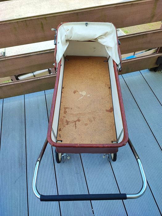 Stary wózek dla lalek PRL