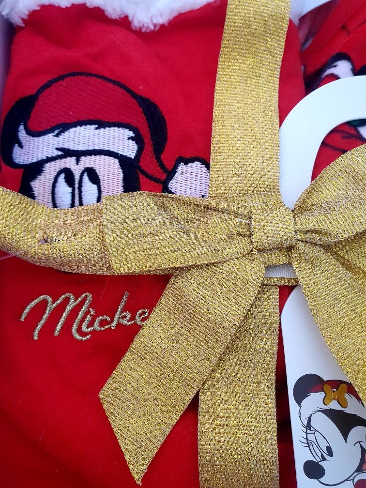 NOVO - Conjunto pijama + meias + Bota Natal - Mickey Mouse da Disney