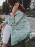 Джинсова куртка довга