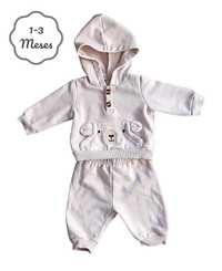 Conjunto Camisola + Calças Bege Shein 1-3 meses