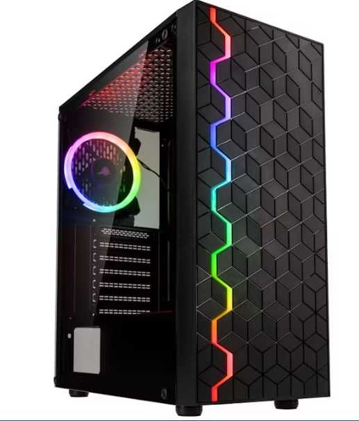 Caixa ATX Kolink Inspire K8 ARGB Vidro Temperado