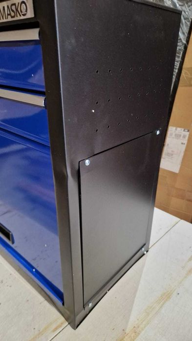 Wózek warsztatowy narzędziowy na kółkach klucz szuflady półki metalowy