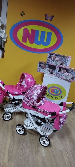 Nowy śliczny wózek dla lalek idealny na prezent