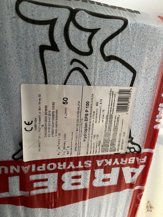 Styropian hydroizolacyjny Hydropian EPS P 100 Arbet dwie paczki