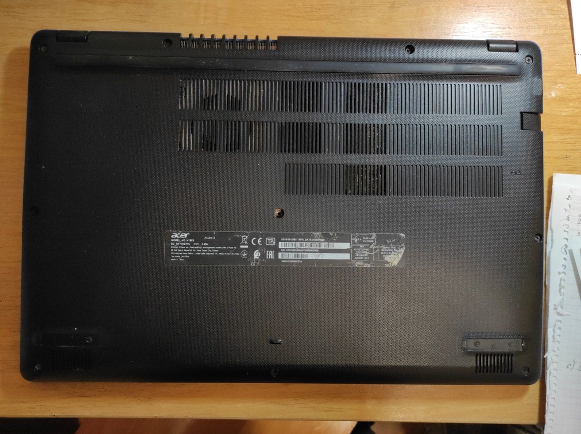 Acer aspire 3 - N19C1  - A316-56-39B9 / після залиття