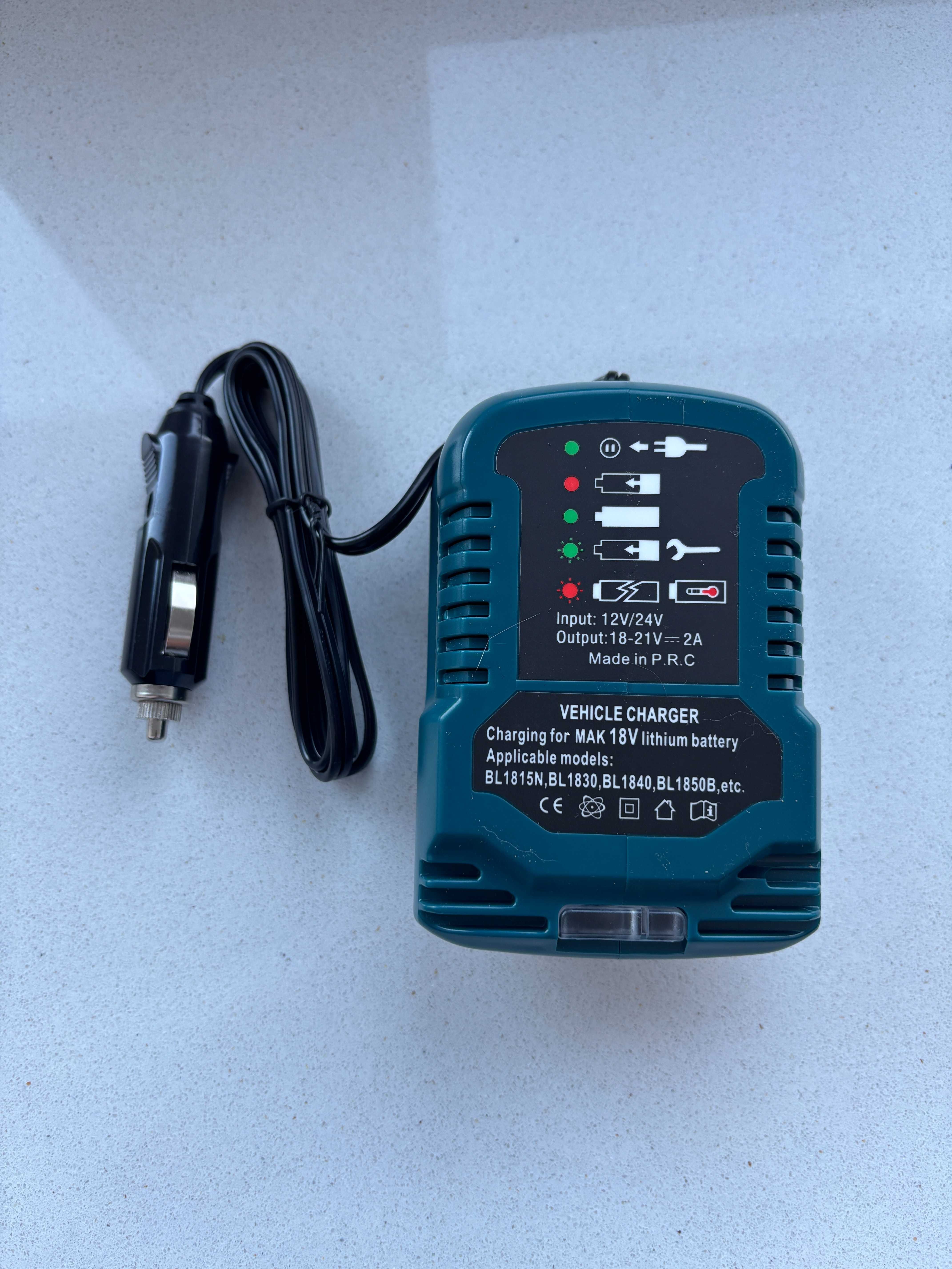 Ładowarka samochodowa 12/24V do akumulatorów Makita