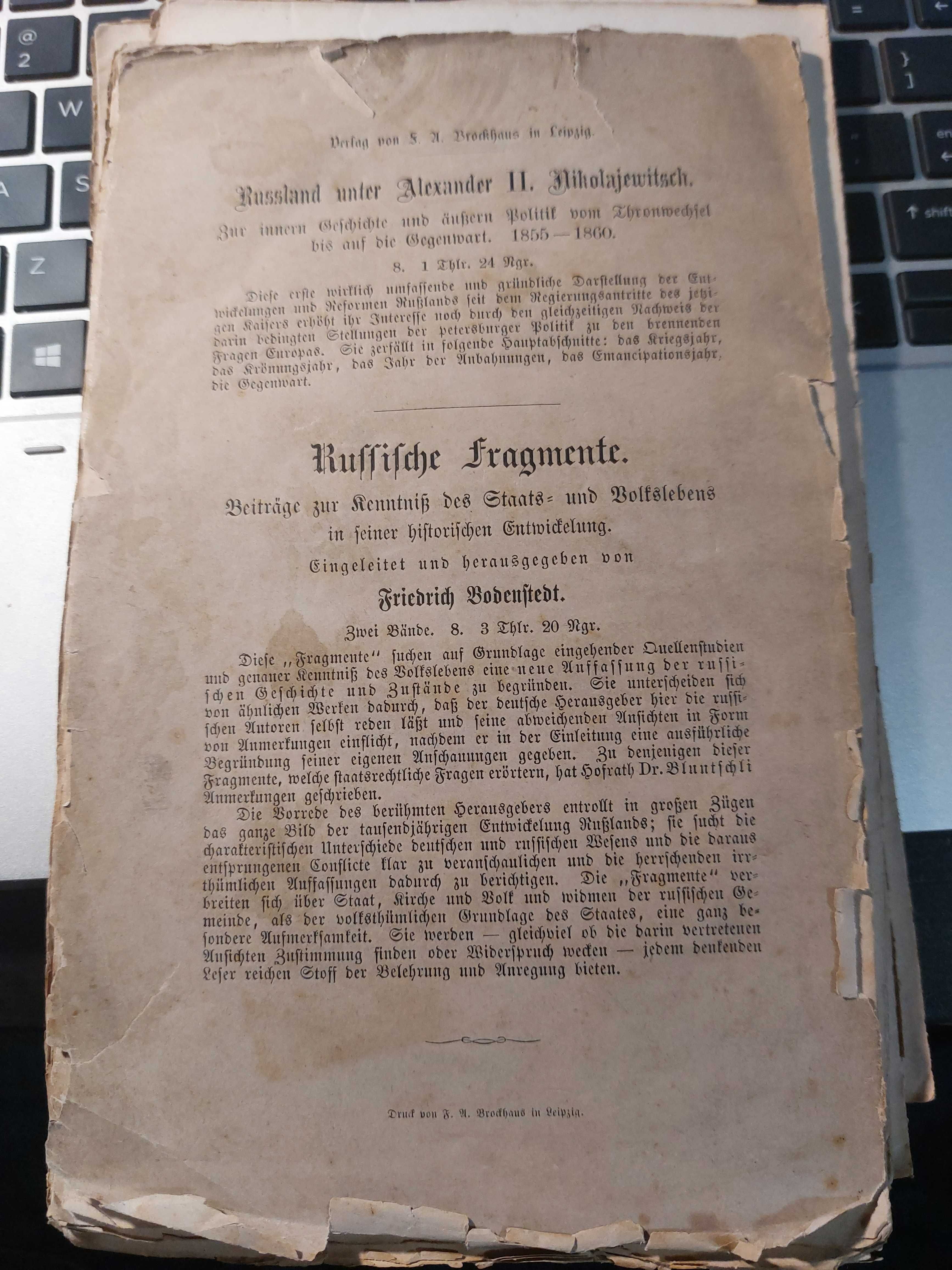 Aurelio Buddeus sociale Gegenwart und der Aufstand in Pol  1883