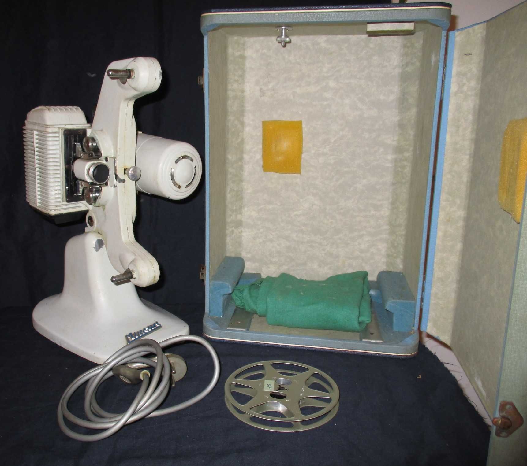 Projector de filmes 8 mm Cirse Missouri 1957 com caixa