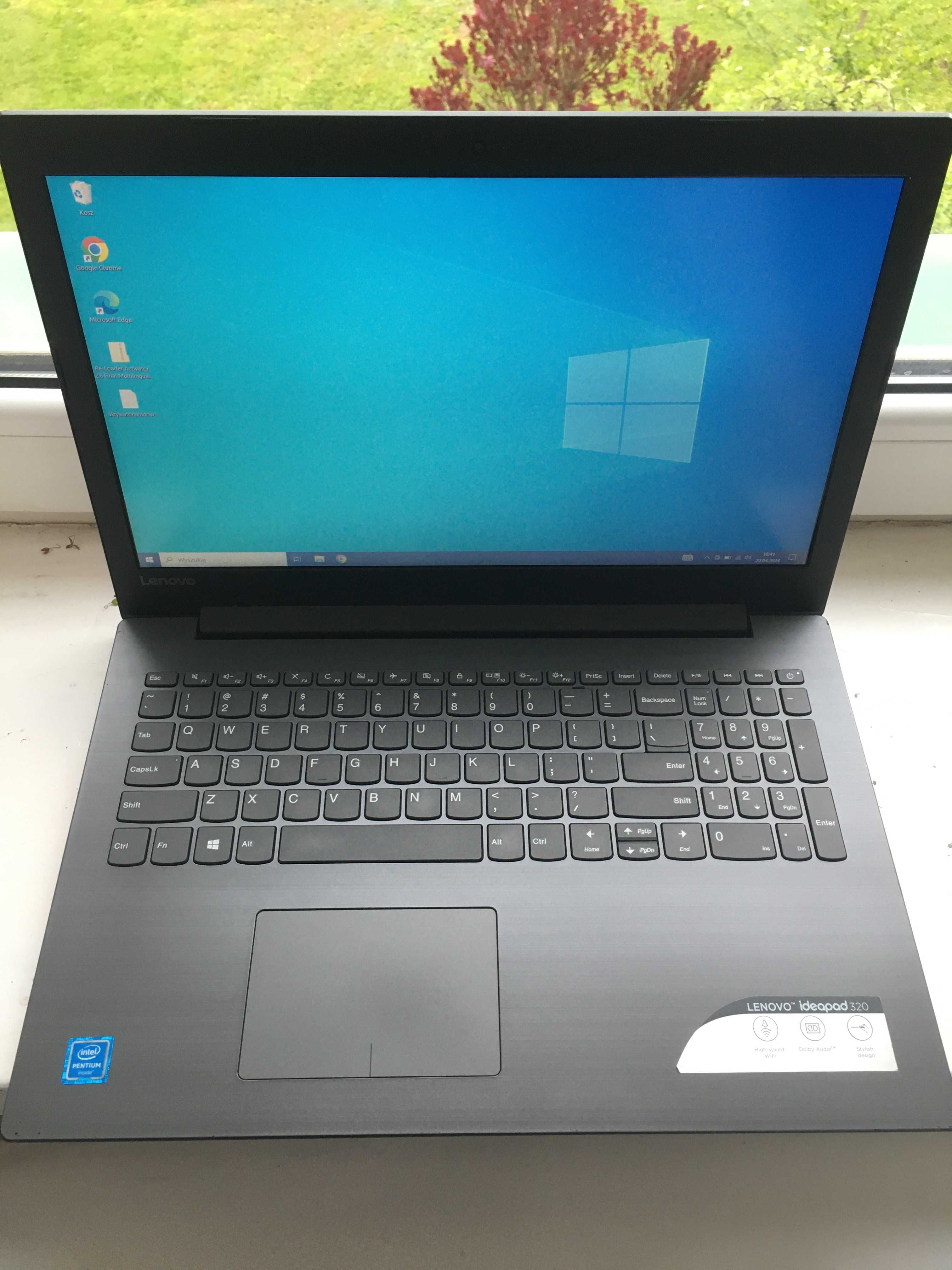 Laptop Lenovo 320-15 Intel Bateria Szybki dysk SSD-480GB Zadbany