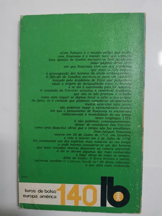 Discurso sobre a origem e fundamentos da desigualdade entre os homens