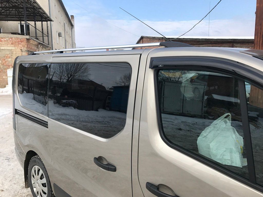 Renault Trafic 2015+ Рейлинги (хром)