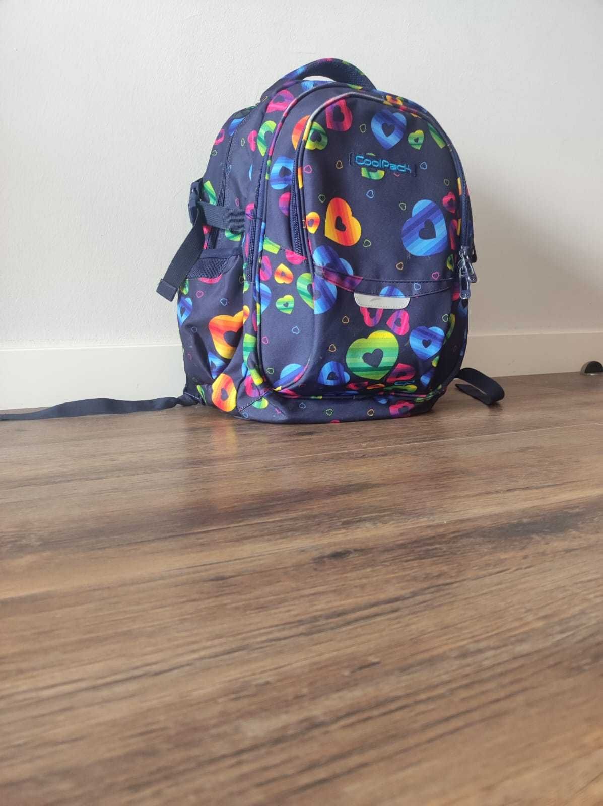 Mochila Escolar CoolPack Duo Rainbow Heart 44cm