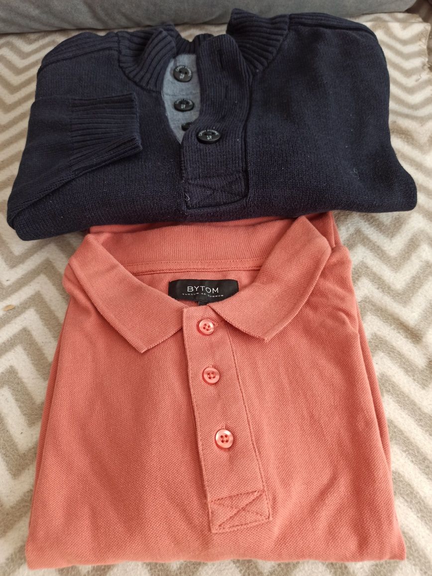 Koszulka polo Bytom, sweter Carry, L-XL