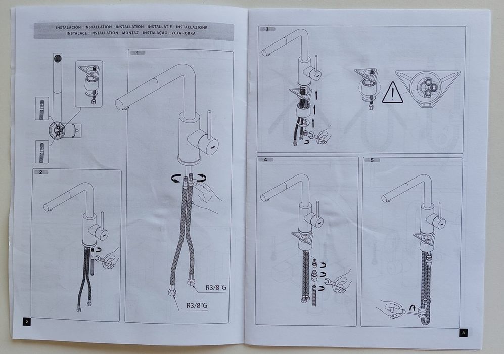 Misturadora de lava-loiças da TRES