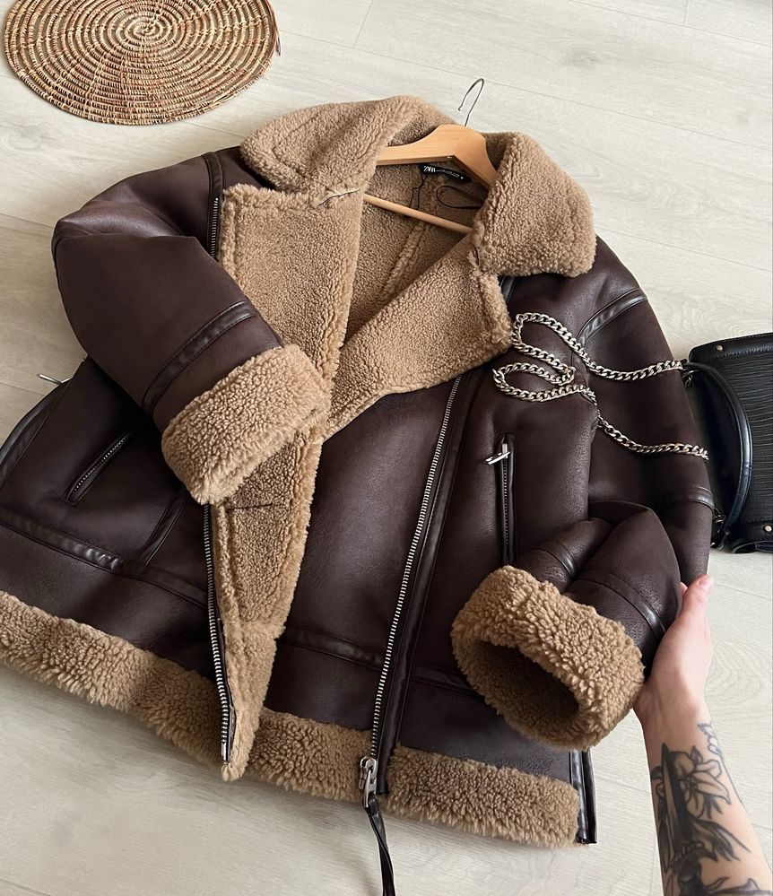 Обалденная дубленка ZARA (новая без бирки)
