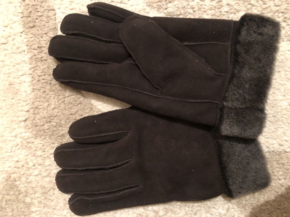 Перчатки замшевые (новые)