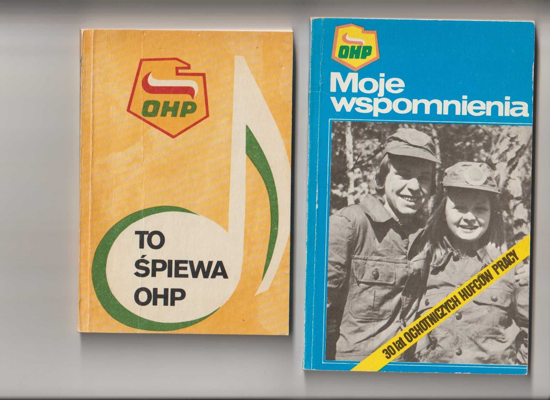 Ochotniczy Hufiec Pracy PRL dwie książki
