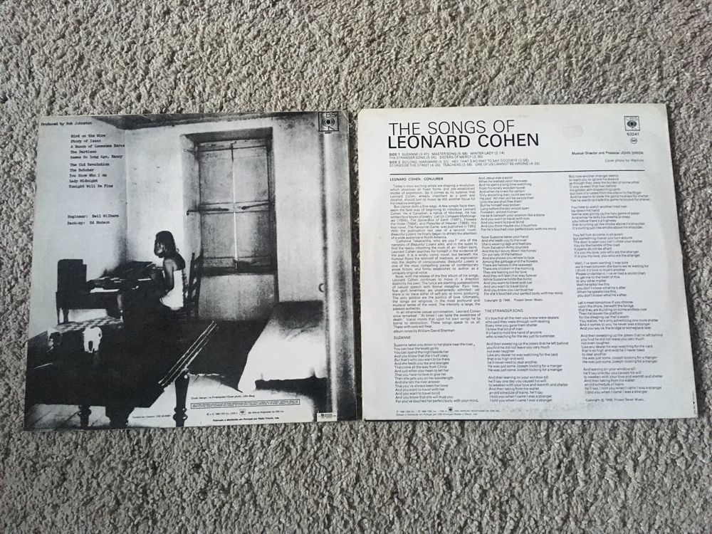 Lote 3 discos vinil Leonard Cohen