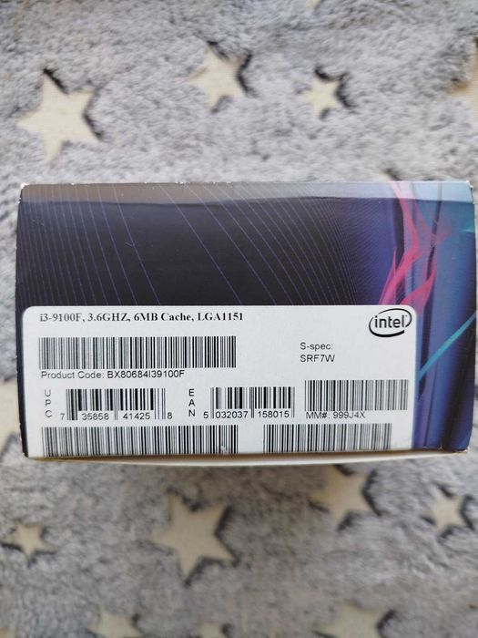 Процесор Intel Core i3-9100F / 4 ядра / 3,6 - 4.2GHz Turbo /6Mb кеш
