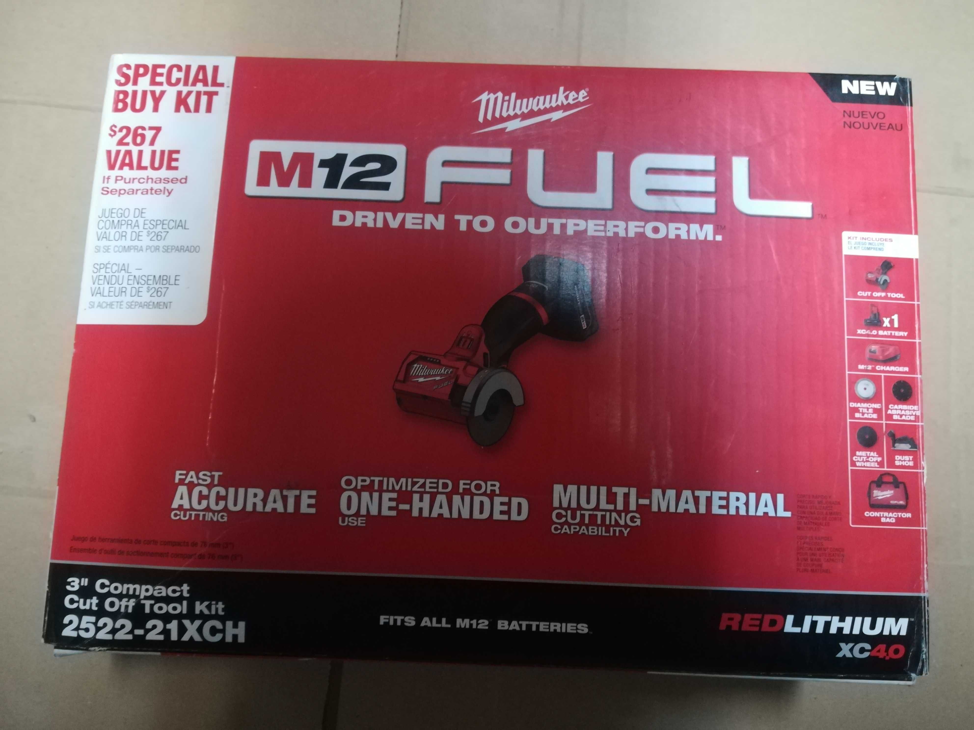 Milwaukee Fuel M12 Szlifierka Kątowa zestaw