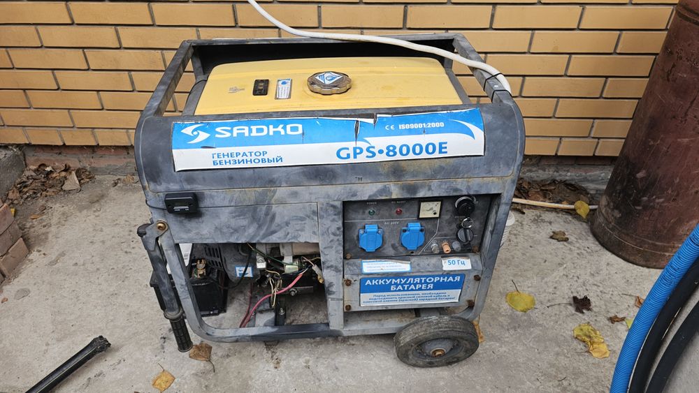 Сдам в оренду бензиновий генератор Sadko gps 8000e, стартер. 6,0 кВт