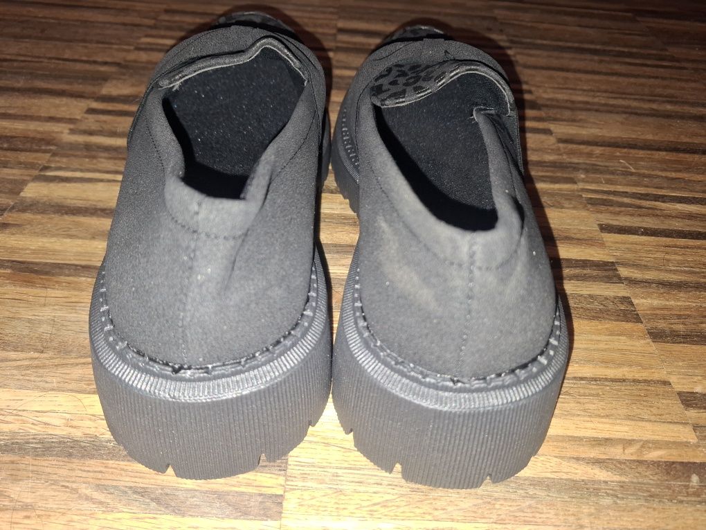Nowe czarne mokasyny/lordsy damskie rozm. 39