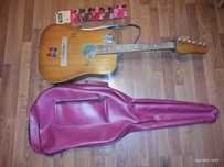 DEFIL 1974 GITARA KLASYCZNA roz 4/4 pokrowiec+kapodaster piórka struny