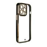 Fashion Etui Xiaomi Redmi Note 11 Pro żelowy ze złotą ramką czarny