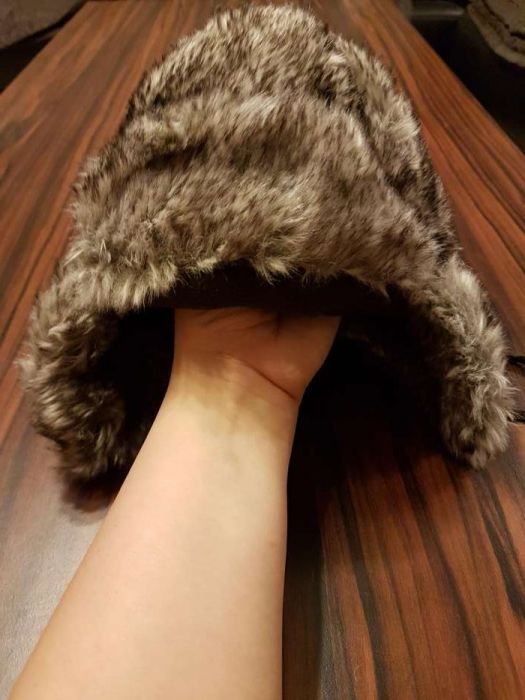 Cieplutka czapka pilotka marki H&M rozmiar 86