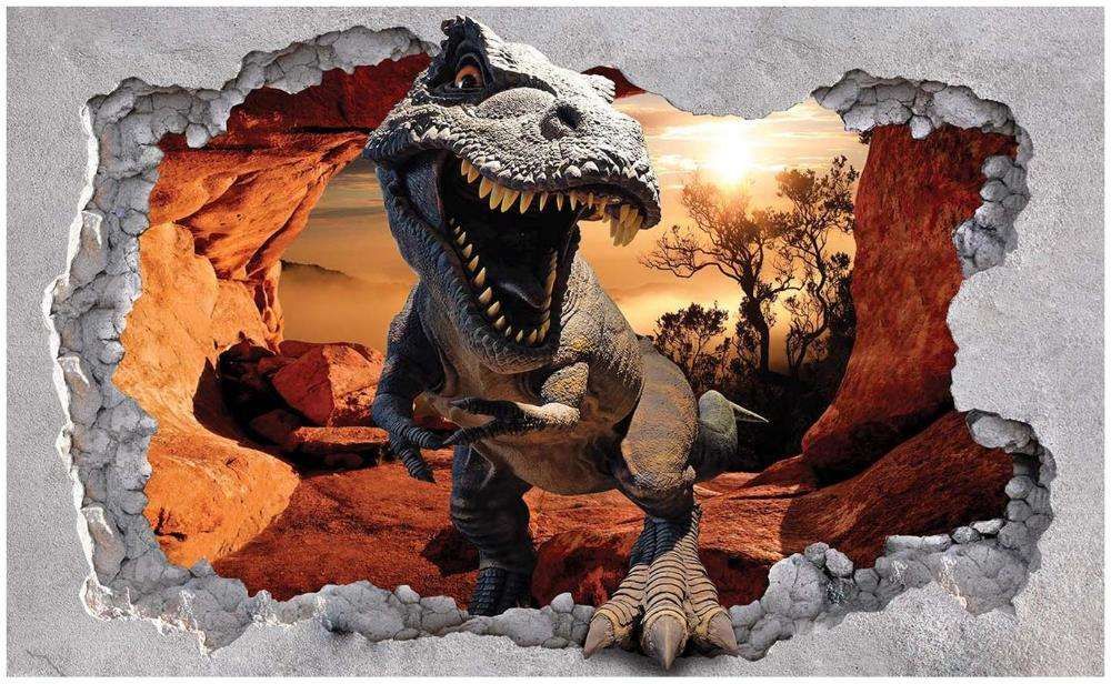 Tapeta, fototapeta : Dinozaury 3D. Różne rozmiary
