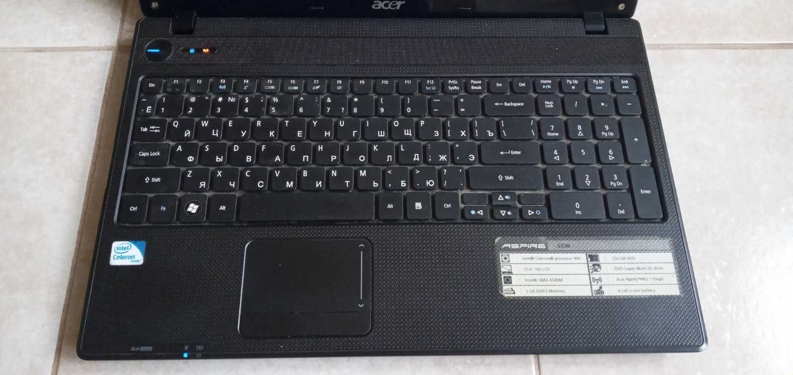 Продам ноутбук Acer Aspire 5336 +380987445675