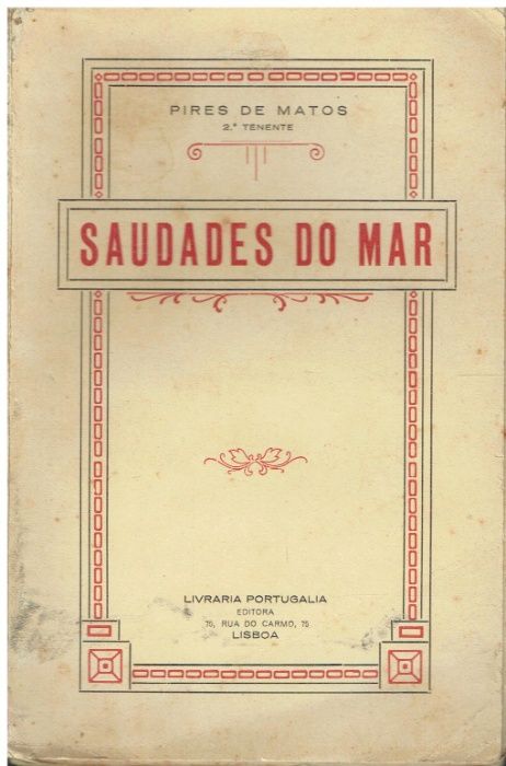 10915 Saudades do mar de Manuel Lourenço das Neves Pires de Matos.