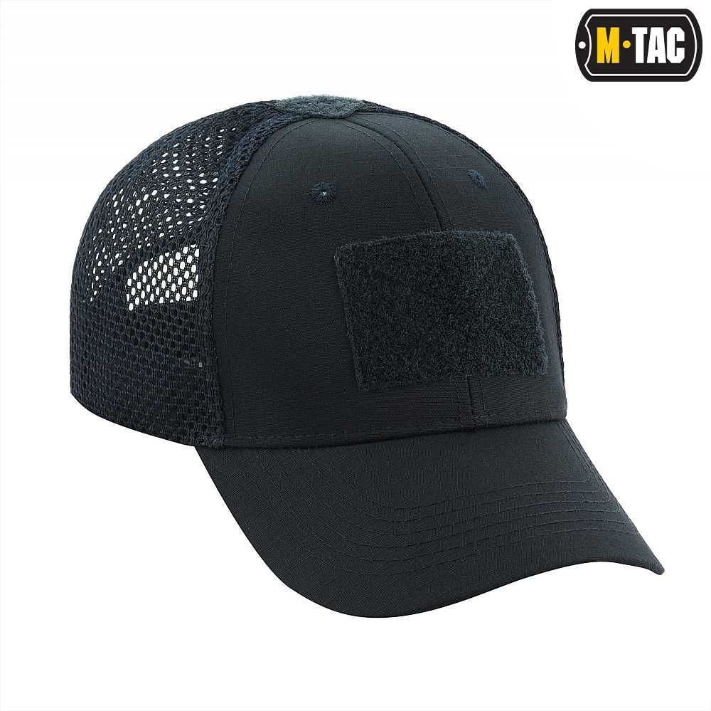 Czapka z daszkiem siatka na rzep Flex Rip-Stop Dark Navy Blue lxl
