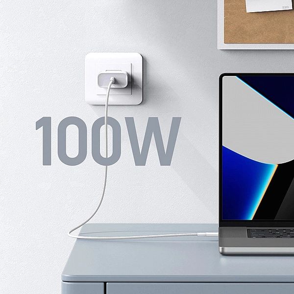 Kabel Ugreen US557 USB-C / USB-C PD 100W 1m - biały