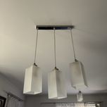 Zestaw lamp 3 klosze + 2 klosze + 1 klosz i dwa kinkiety
