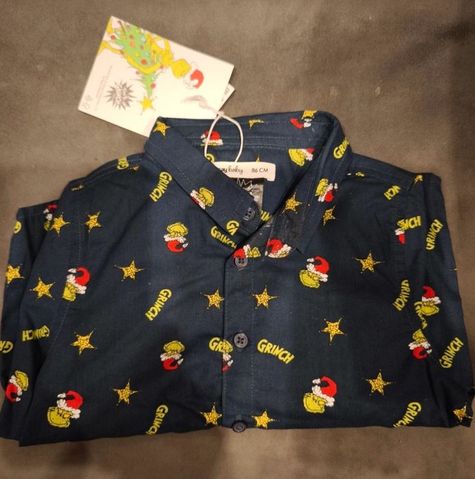 Nowa Świąteczna koszula Grinch rozmiar 86