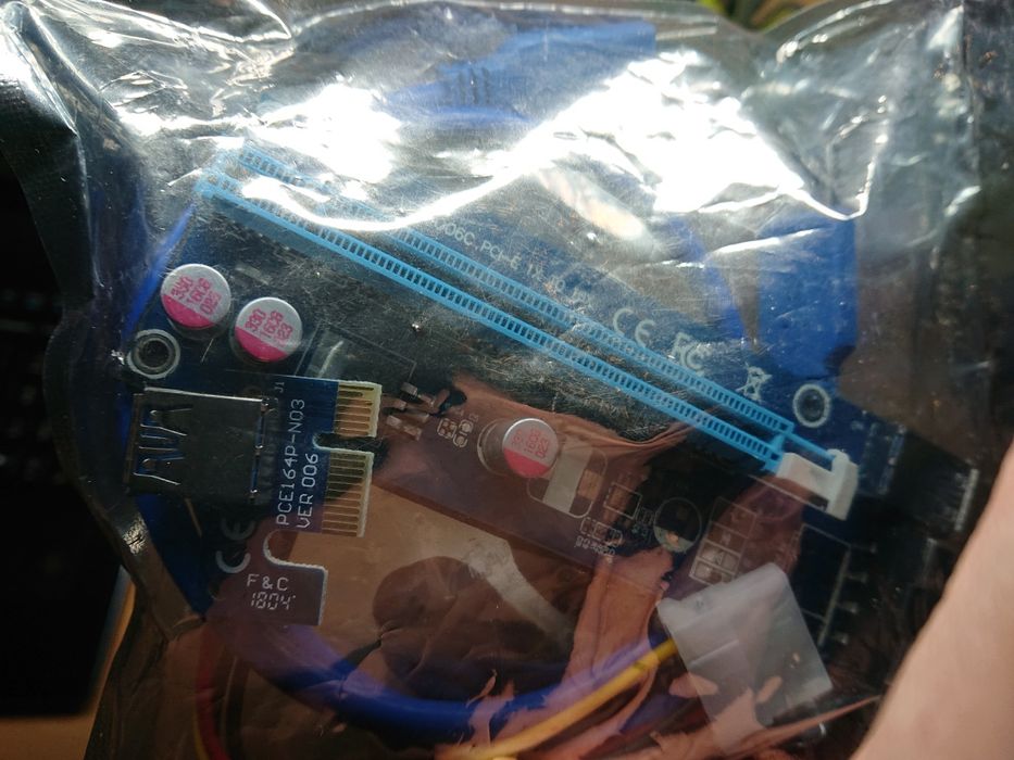 Karta rozszerzeń RISER PCIe USB 3.0 1x to 16x ver 006C- NOWY