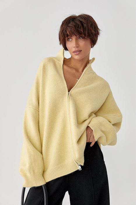 В'язаний кардиган на блискавці , тепла кофта на змейке