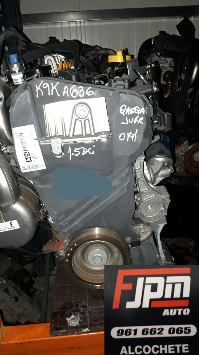 Motor renault 1.5 dci k9ka 636