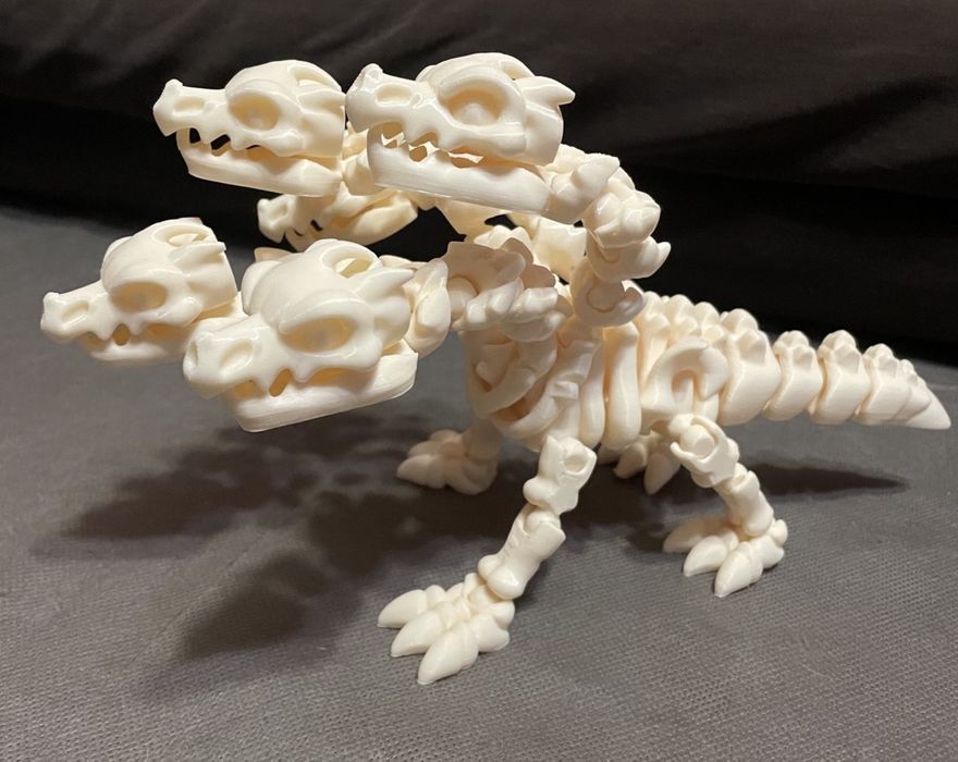 Дракон гідра скелет іграшка 3D друк
