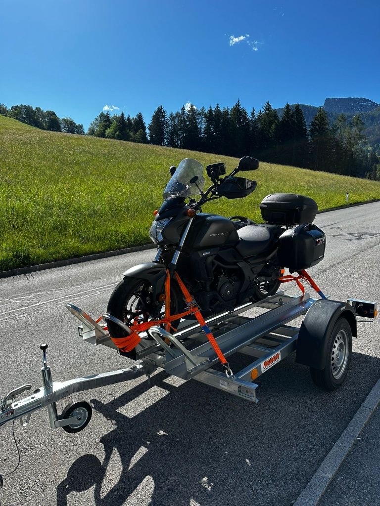 Wynajem wypożyczenie przyczepy motocyklowej + pasy w cenie
