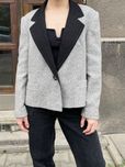 Marynarka vintage wełna do biura na zimę