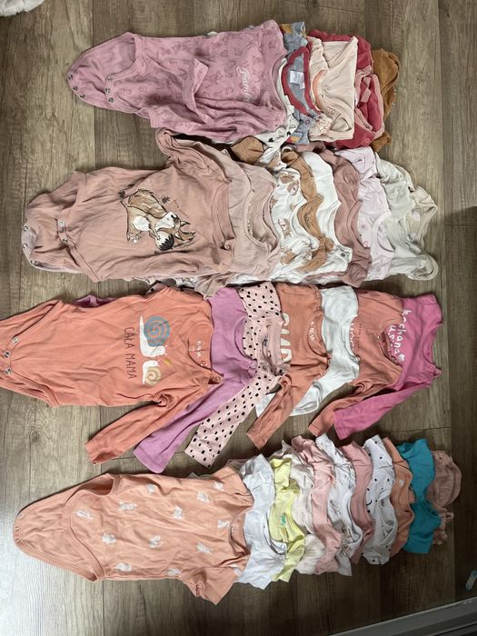 Paka ubrań 74-80 dla dziewczynki