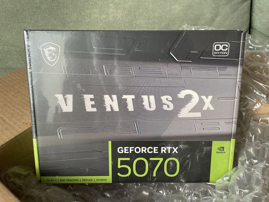 MSI RTX 5070 12GB GDDR7 нова запакована коробка