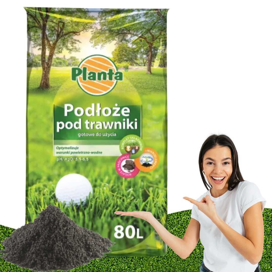 PLANTA Ziemia Pod Trawnik Podłoże pod Trawnik 80 L możliwa wysyłka