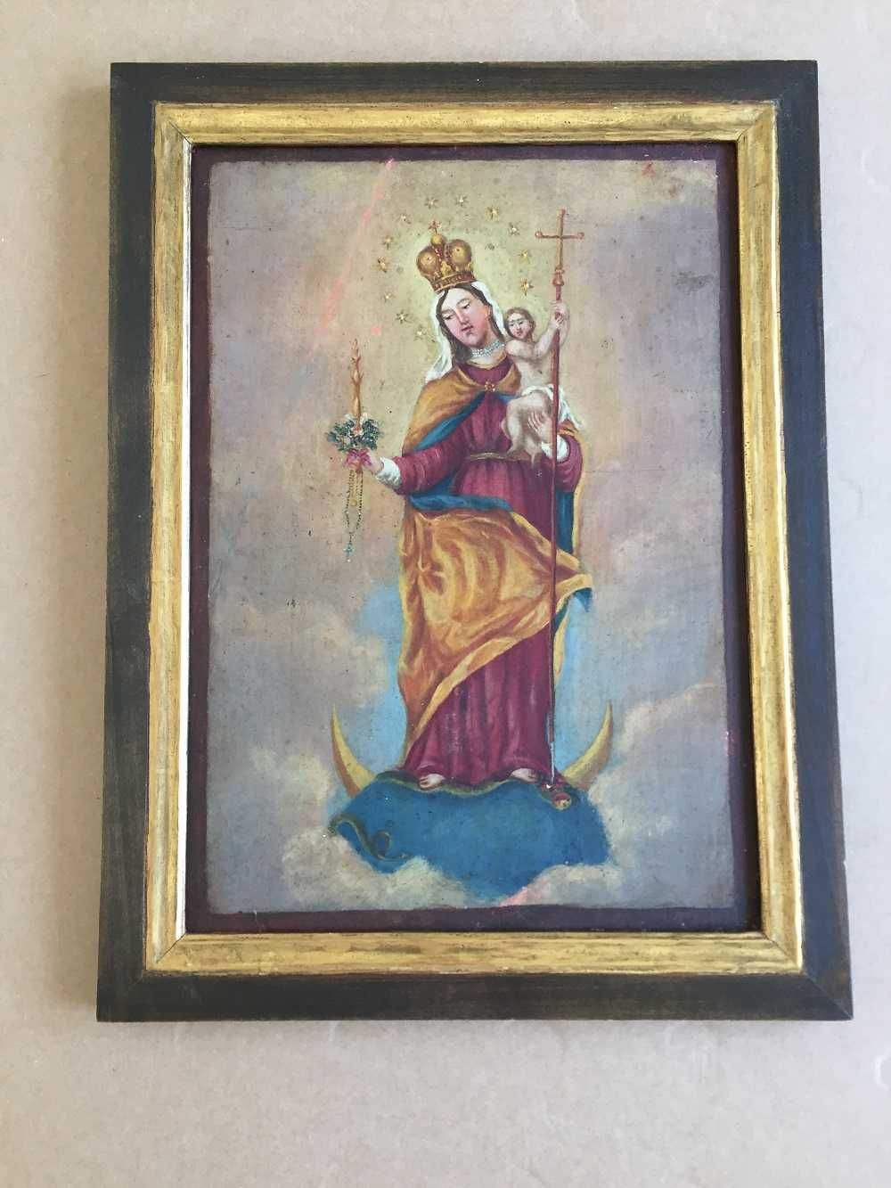 Pintura Antiga Religiosa -- N.S. Conceição  Séc.19