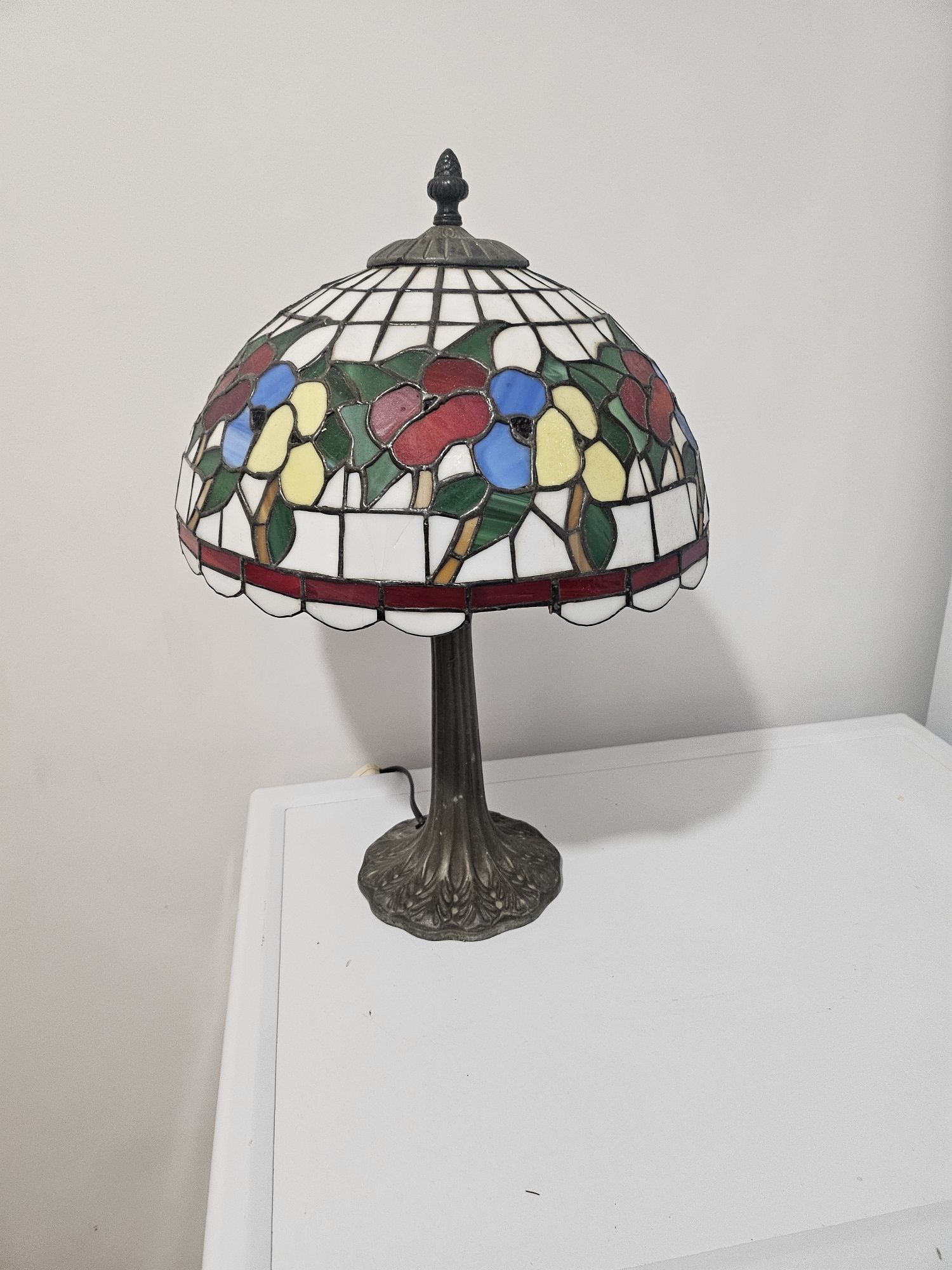 Lampa witrazowa stolowa